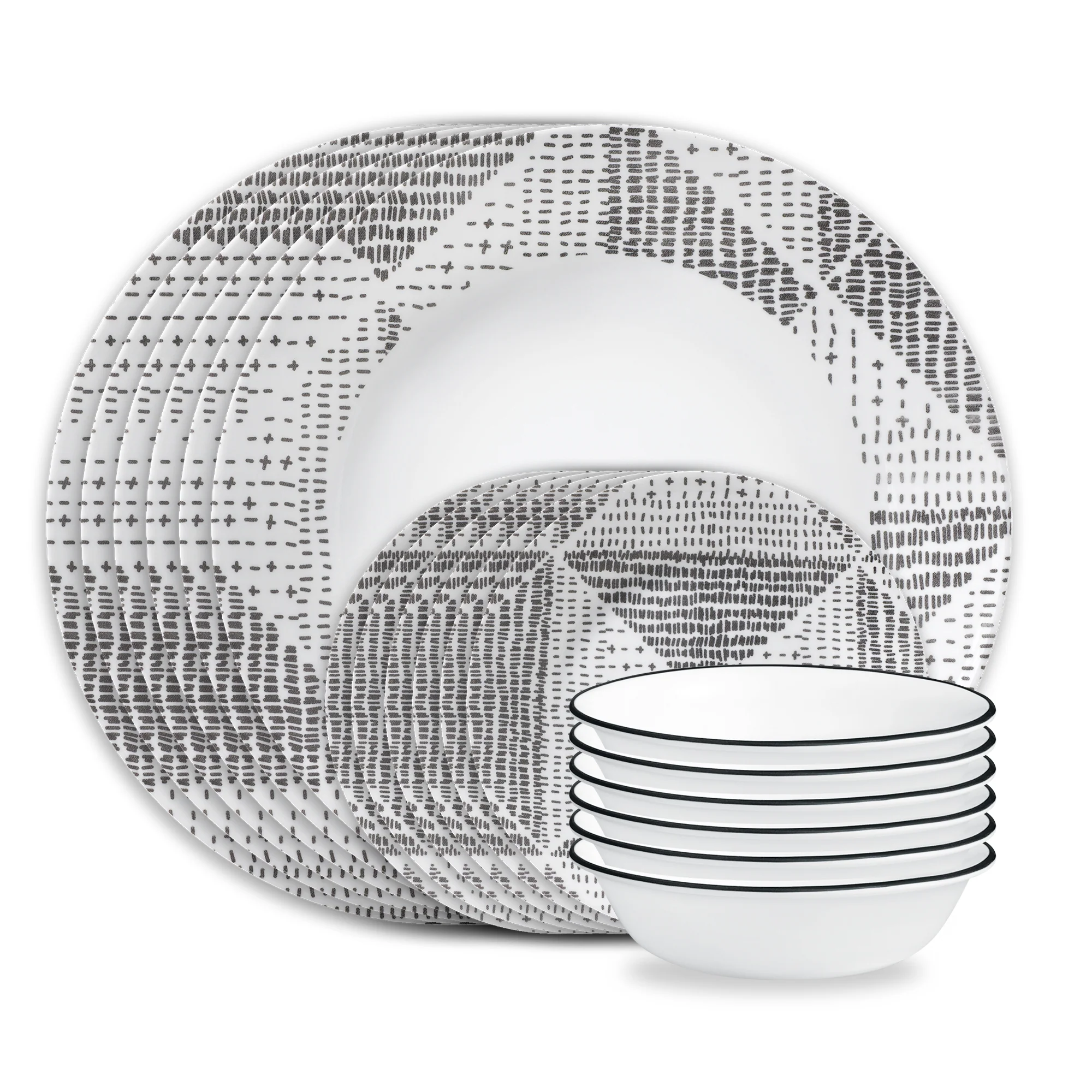 Corelle® Odisha 18-piece Dinnerware Set, Service for 6 Plate