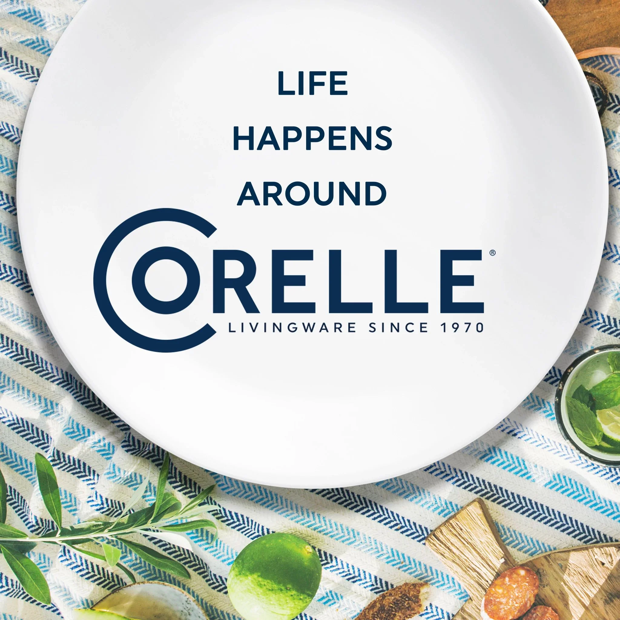 Corelle® Simple Lines 18-piece Dinnerware Set, Service for 6 - Image 6