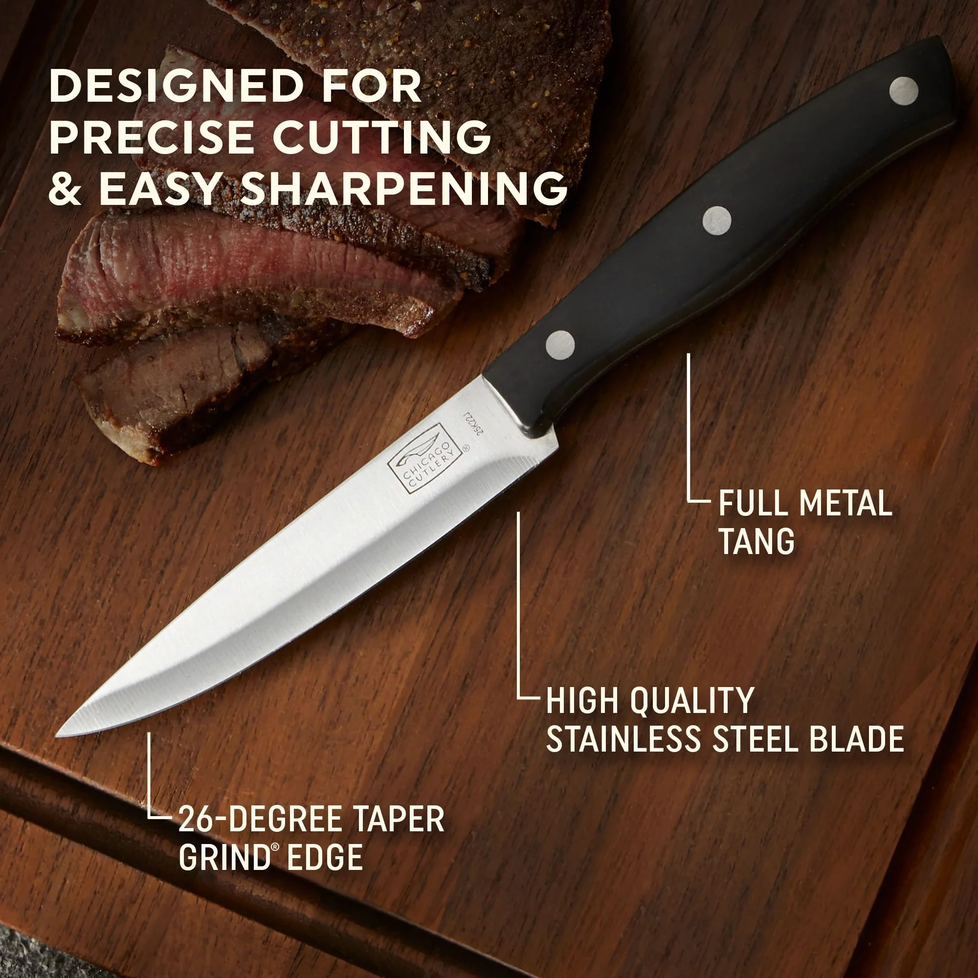 Chicago Cutlery® Ellsworth 4-piece Steak Knife Set - Image 2
